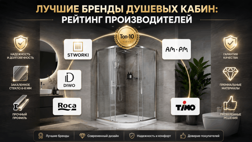 Какой бренд душевых кабин самый надежный Какой бренд душевых кабин самый надежный